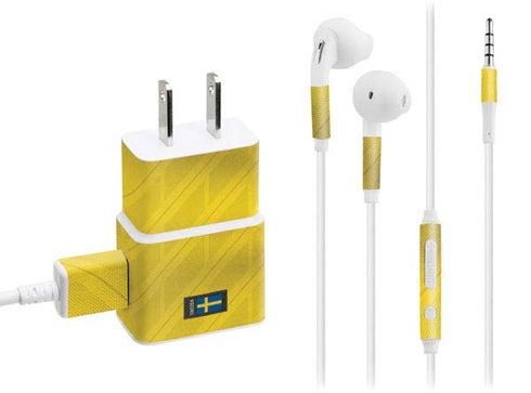 Sweden Soccer Flag Phone Charger Skin
